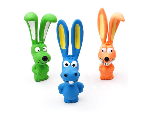 DT019 Latex Big Ears Dog Toy with Sound