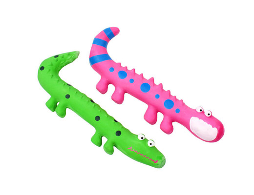 DT024 Latex Lizard Chameleon Dog Toy with Sound