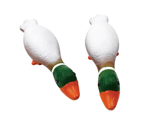 DT025 Latex Green Duck Dog Toy with Sound