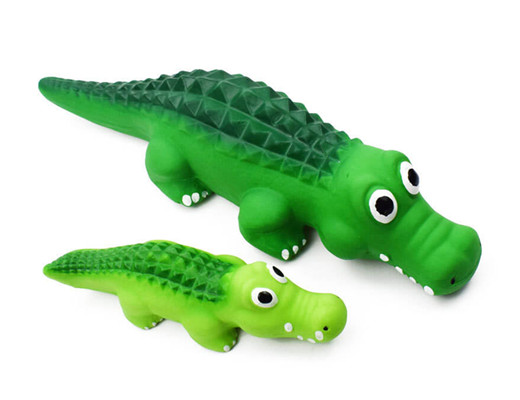 DT026 Latex Crocodile Dog Toy with Sound