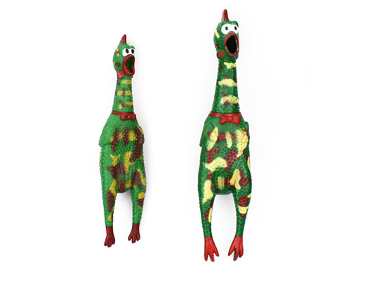 DT042 Camouflage Rubber Chickenn Toy