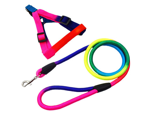 HL027 Rainbow Dog Harness